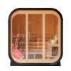 Picture of Portable Outdoor Prefabricated Square Barrel Sauna, Customisable, Corrosion and Moisture Resistant Traditional Dry Sauna