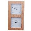 Picture of Sauna Aluminium and Timber Thermometer and Hygrometer for Dry and Steam Rooms