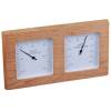Picture of Sauna Aluminium and Timber Thermometer and Hygrometer for Dry and Steam Rooms