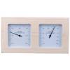 Picture of Sauna Aluminium and Timber Thermometer and Hygrometer for Dry and Steam Rooms
