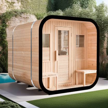 Picture of Movable Outdoor Dry Sauna Cabin for Hotels and B&B, Customisable Size