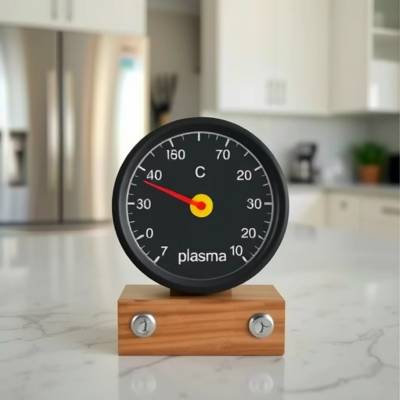 2mm Thick Aluminium Thermometer and Hygrometer, Sauna and Steam Room Accessories