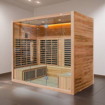 Single Person Canadian Hemlock Sauna, Commercial Far Infrared Therapy Room for Hotels