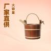 Picture of Large Capacity Sauna Wooden Bucket and Ladle, Red Cedar, Carbonised White Pine, Home Sauna Accessories