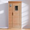 Picture of Single Person Hemlock Infrared Sauna Room, Red Cedar or Spruce, Customisable Prefabricated