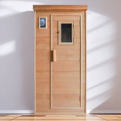 Picture of Single Person Hemlock Infrared Sauna Room, Red Cedar or Spruce, Customisable Prefabricated