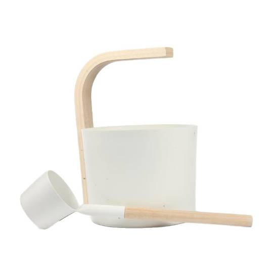 Picture of Stainless Steel Sauna Water Bucket and Ladle Set, 4-8L Large Capacity for Traditional Dry Sauna