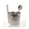 Picture of Stainless Steel Sauna Bucket and Ladle Set, 4-8L Large Capacity, Home Use
