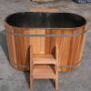 Picture of Caisheng Sauna Cold Plunge Tub, Customisable 304 Stainless Steel Liner, Red Cedar Skirt, Minimalist