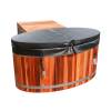 Picture of Caisheng Indoor Sauna Cold Plunge Tub, Customisable 304 Stainless Steel Liner, Red Cedar Skirt