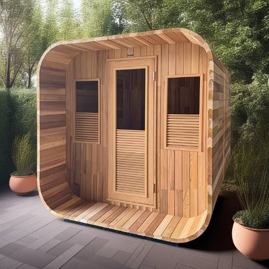 Picture of Portable Outdoor Dry Sauna Cabin for Hotels and B&B, Customisable Size, Wellness Steam Room