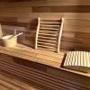 Picture of Portable Outdoor Prefabricated Square Barrel Sauna, Customisable, Corrosion and Moisture Resistant Traditional Dry Sauna