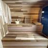 Picture of Portable Outdoor Prefabricated Square Barrel Sauna, Customisable, Corrosion and Moisture Resistant Traditional Dry Sauna