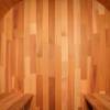 Picture of Caisheng Outdoor Red Cedar Round Barrel Dry Sauna, Traditional Wellness Cabin