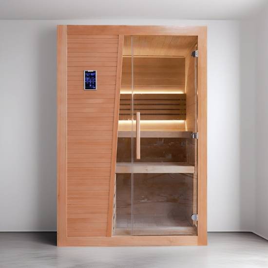 Picture of Customisable Modular Hemlock Dry Sauna, Indoor Traditional, Phone Control with Smart Panel