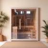 Picture of Canadian Hemlock Traditional Dry Sauna Room, Demountable Design