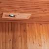 Picture of Indoor 2-Person Carbonised Spruce Traditional Sauna Room with 3kW Heater, Far Infrared, for Beauty Salons