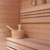 Picture of 6-8 Person Indoor Hemlock or Redwood Traditional Sauna with Cultured Stone Feature
