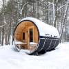 Picture of Outdoor Steam Sauna Room in Hemlock and Red Cedar