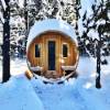 Picture of Outdoor Steam Sauna Room in Hemlock and Red Cedar