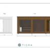 Picture of Canadian Red Cedar Outdoor Cube Sauna with Gym Sauna Room and Steam Room