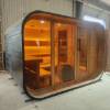 Picture of Luxury 4 to 8 Person Outdoor Steam Sauna with Wood-Fired Heater