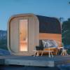 Picture of Solid Timber Small Outdoor Traditional Sauna Room for 2 People with Digital Control Panel