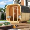 Picture of 4 Person Luxury Outdoor Dry Steam Sauna, Mobile Traditional Home Sauna