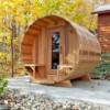 Picture of Outdoor Sauna Room 4-10 People Wood Stove Electric Stove Far