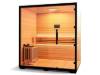 Picture of Spacious Family Sauna Room with Black Frame, Timber Interior and Low-EMF Heater