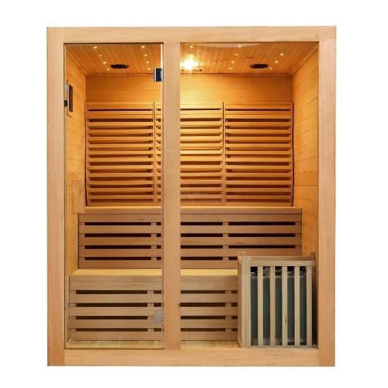 Picture of Luxury Indoor Timber Dry Steam Sauna for 4-6 People, Home Sauna