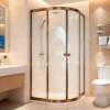Picture of Snap-In Toughened Glass Quadrant Shower Enclosure, Sealed Double Roller, Ultra Quiet