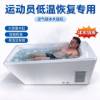 Picture of Hot and Cold Plunge Bathtub, Thermostatic Deep Soak Spa with Jets, One-Piece
