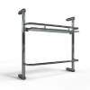 Picture of Shower Screen Glass Stainless Steel Dual Use Wall Shelf, No-Drill, Fits Back Panel Wall