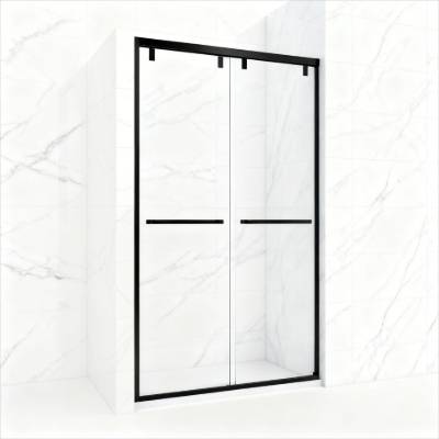 Custom 304 Stainless Steel Sliding Shower Screen, Titanium Gold, Antique Brass, Rose Gold