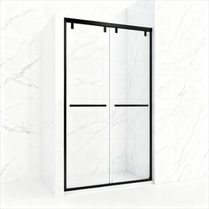 Picture of Custom 304 Stainless Steel Sliding Shower Screen, Titanium Gold, Antique Brass, Rose Gold
