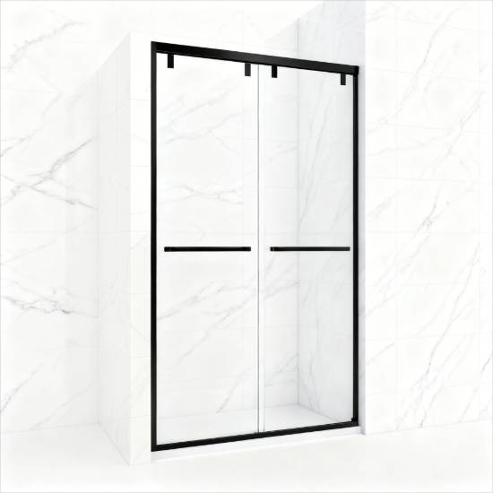 Picture of Custom 304 Stainless Steel Sliding Shower Screen, Titanium Gold, Antique Brass, Rose Gold