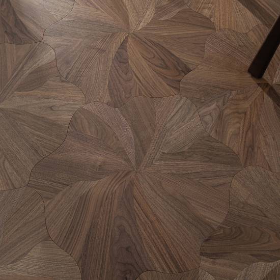 Picture of Black Walnut Parquet Engineered Timber Flooring, Full Birch Multi-Layer, Underfloor Heating Suitable