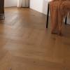 Picture of Three-Layer Oak Herringbone Click Flooring, ENF Grade, Underfloor Heating Suitable