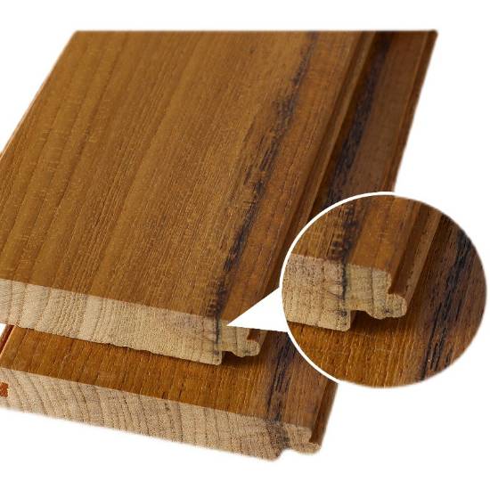 Picture of Customisable Burmese Teak Solid Timber Herringbone Flooring, A Grade, Click-Lock, Hardwax Oil, Underfloor Heating