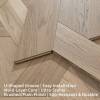 Picture of Custom Geometric Parquet Engineered Timber Flooring, Black Walnut Oak Veneer, U-Groove