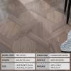 Picture of Custom Geometric Parquet Engineered Timber Flooring, Black Walnut Oak Veneer, U-Groove