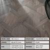 Picture of Custom Geometric Parquet Engineered Timber Flooring, Black Walnut Oak Veneer, U-Groove