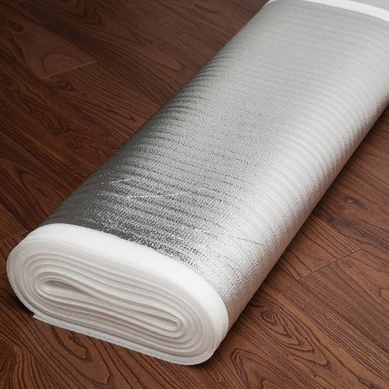 Picture of Timber Floor Underlay Moisture Barrier Film, 2mm Graphene Aluminium Foil IXPE, Underfloor Heating