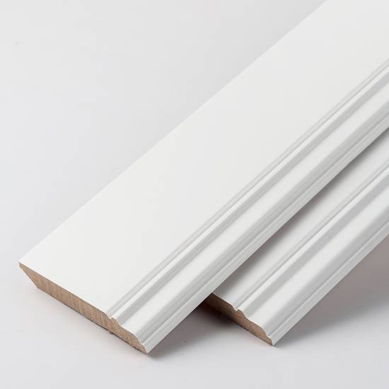 Picture of Solid Pometia Timber Skirting Board, French or American Style, 6cm, 8cm and 12cm
