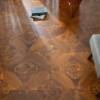 Picture of Burmese Teak Merbau Engineered Parquet Flooring, Versailles Lotus Leaf Pattern
