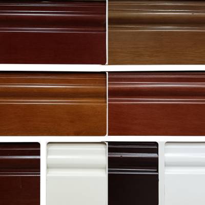 6cm Solid Pometia Timber Skirting Board, Lacquered, Modern Minimalist