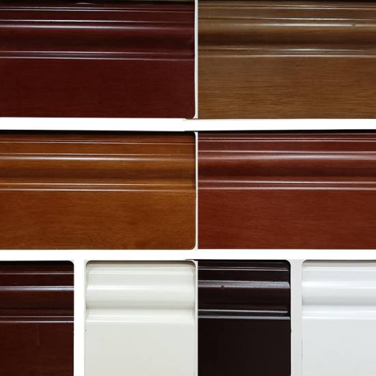 Picture of 6cm Solid Pometia Timber Skirting Board, Lacquered, Modern Minimalist