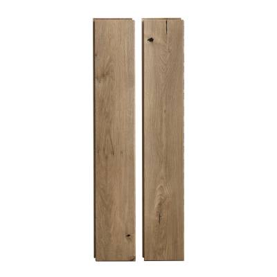 18mm Solid White Oak Click Lock Flooring, Hand Scraped, Water-Based Finish, Underfloor Heating