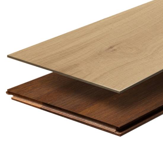 Picture of Wear-Resistant Two-Layer Engineered Flooring, 3mm Oak Top Layer, 15mm Merbau Base